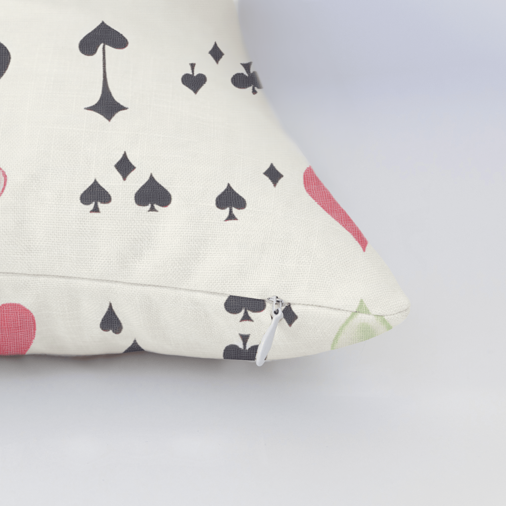 Luck of the Draw Throw Pillow - Lemon Park