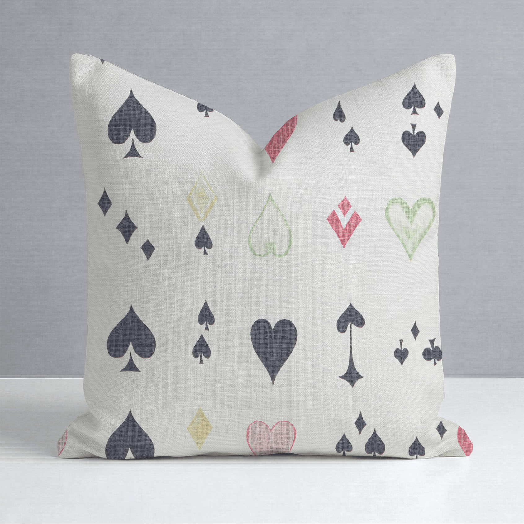 Luck of the Draw Throw Pillow - Lemon Park