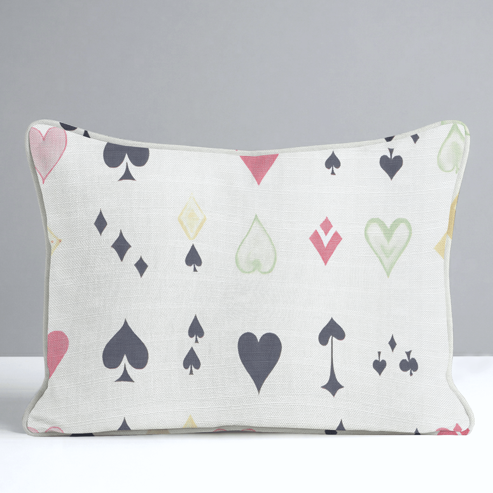 Luck of the Draw Throw Pillow - Lemon Park