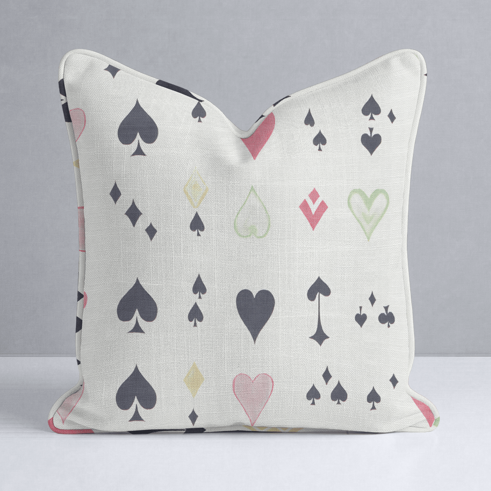 Luck of the Draw Throw Pillow - Lemon Park