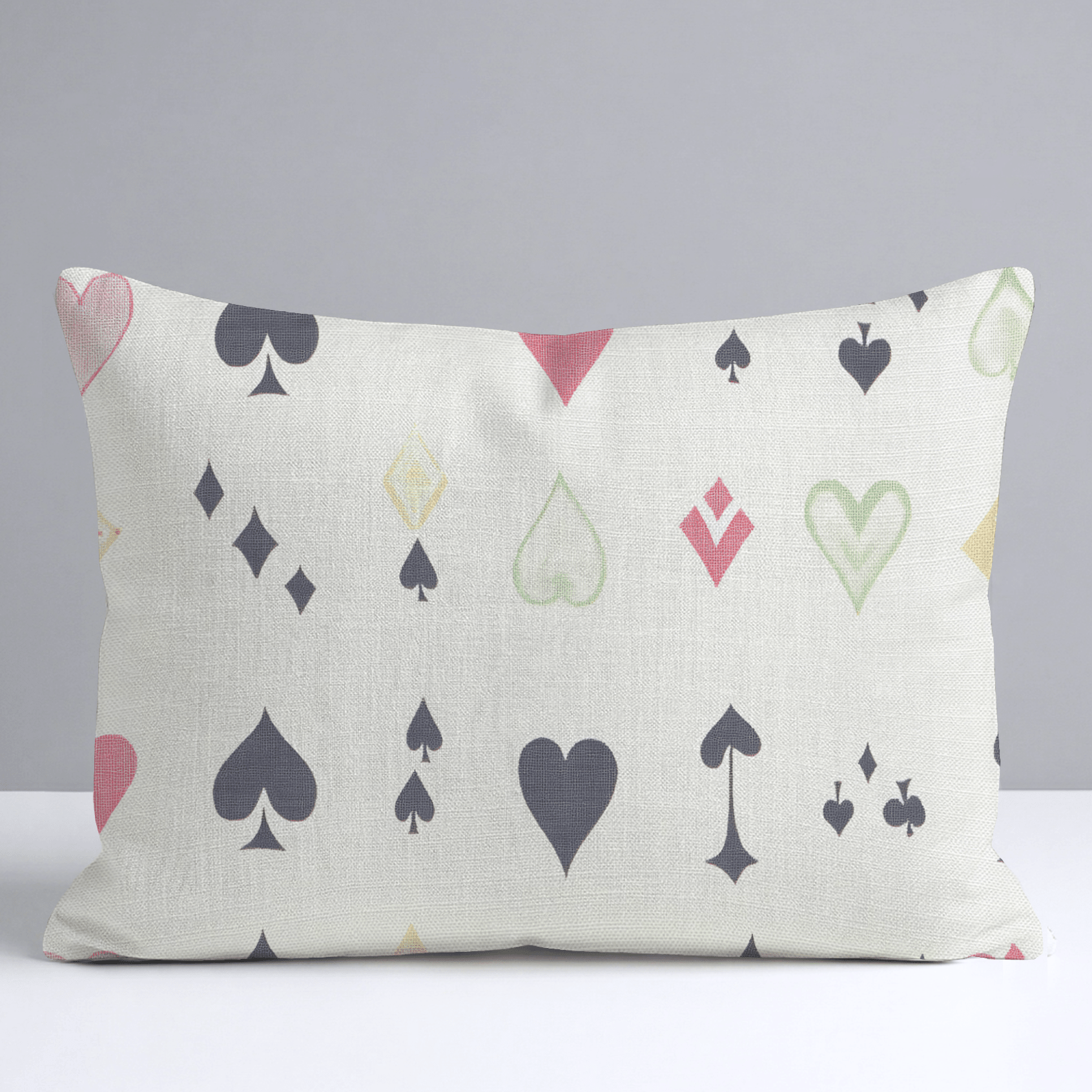 Luck of the Draw Throw Pillow - Lemon Park