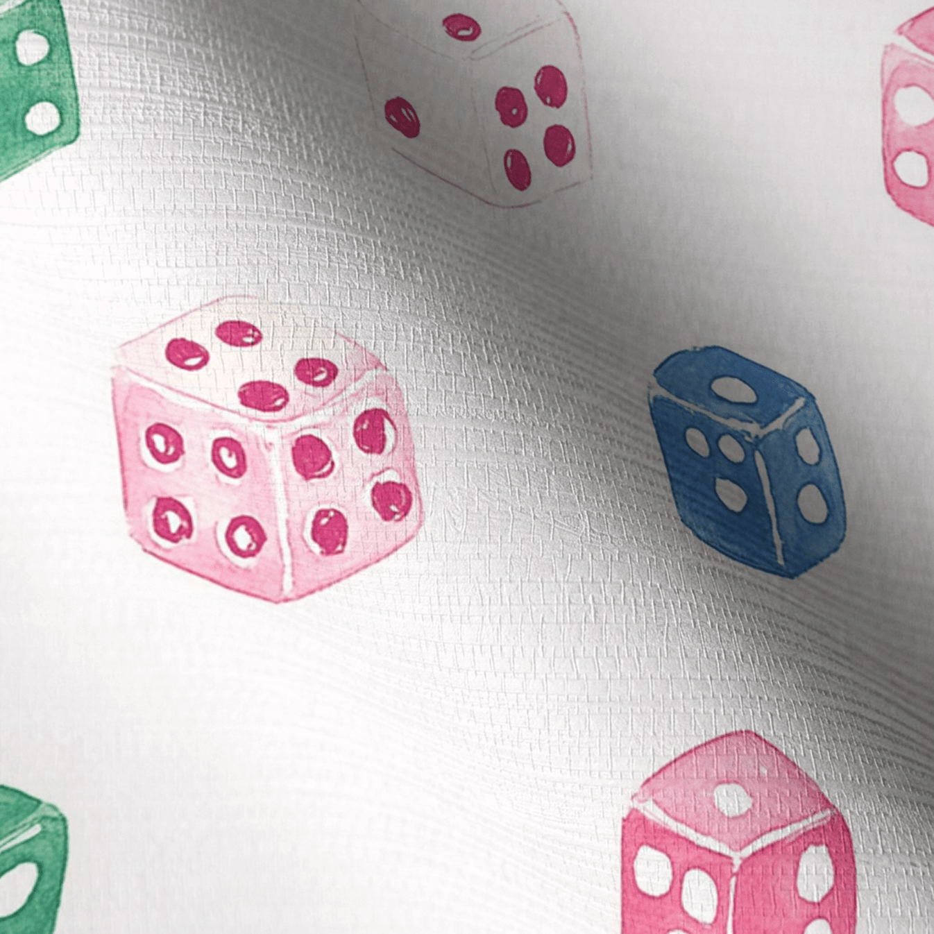 Lucky Dice Faux Grasscloth Wallpaper - Lemon Park