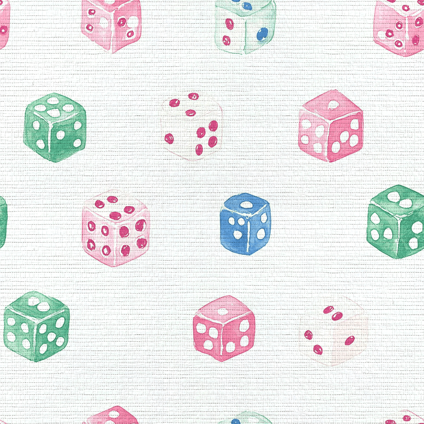 Lucky Dice Faux Grasscloth Wallpaper - Lemon Park