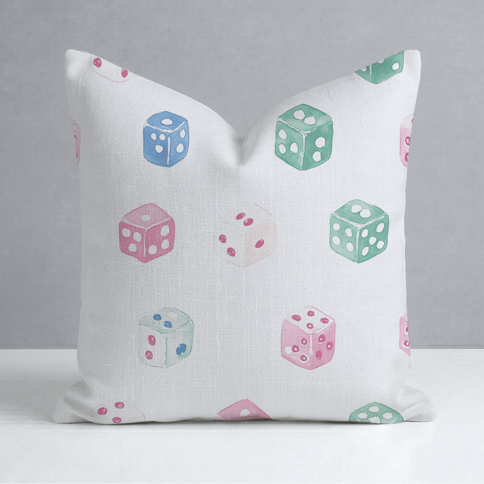 Lucky Dice Throw Pillow - Lemon Park