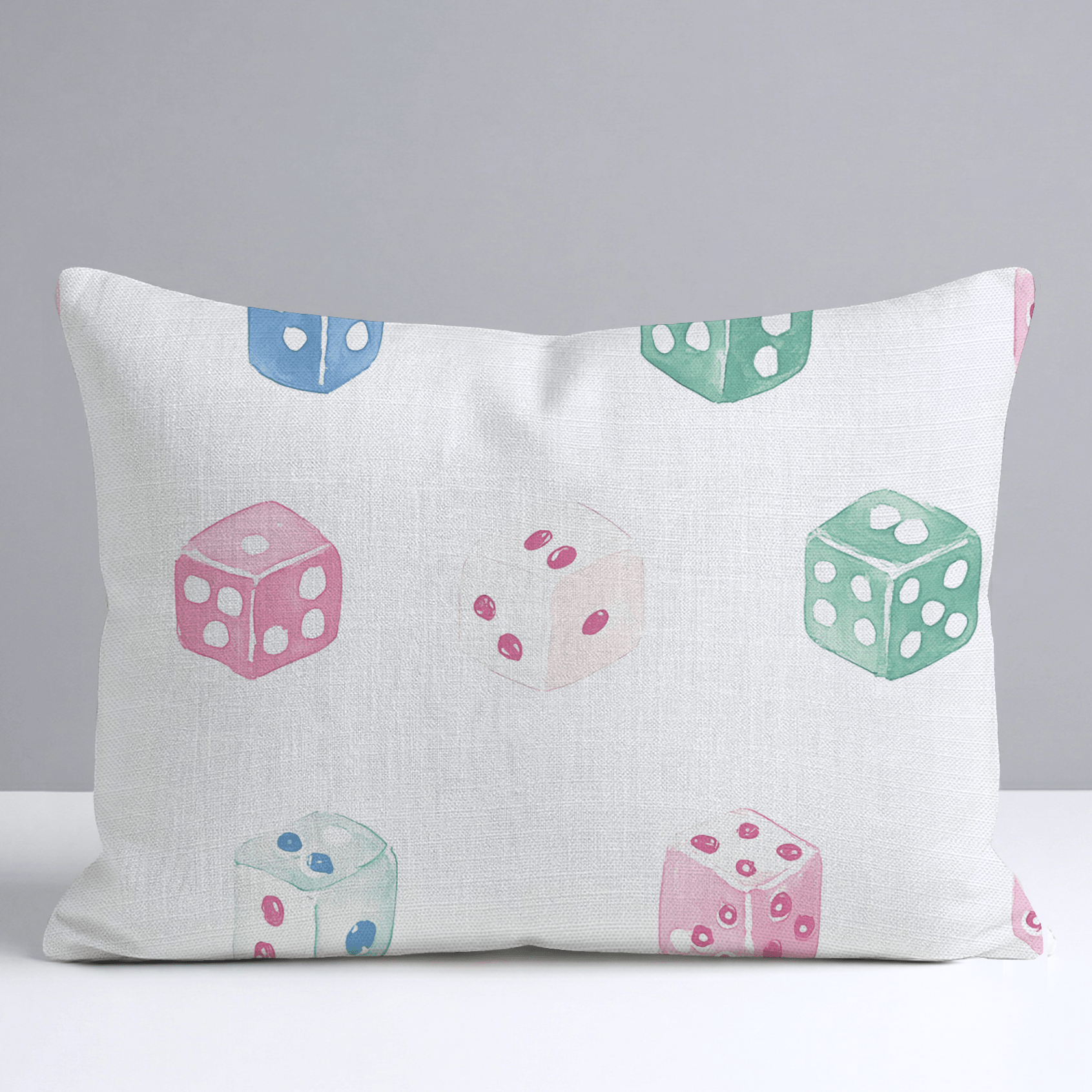 Lucky Dice Throw Pillow - Lemon Park