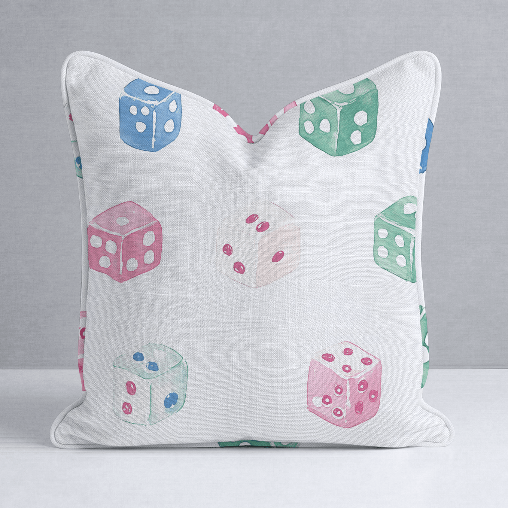 Lucky Dice Throw Pillow - Lemon Park