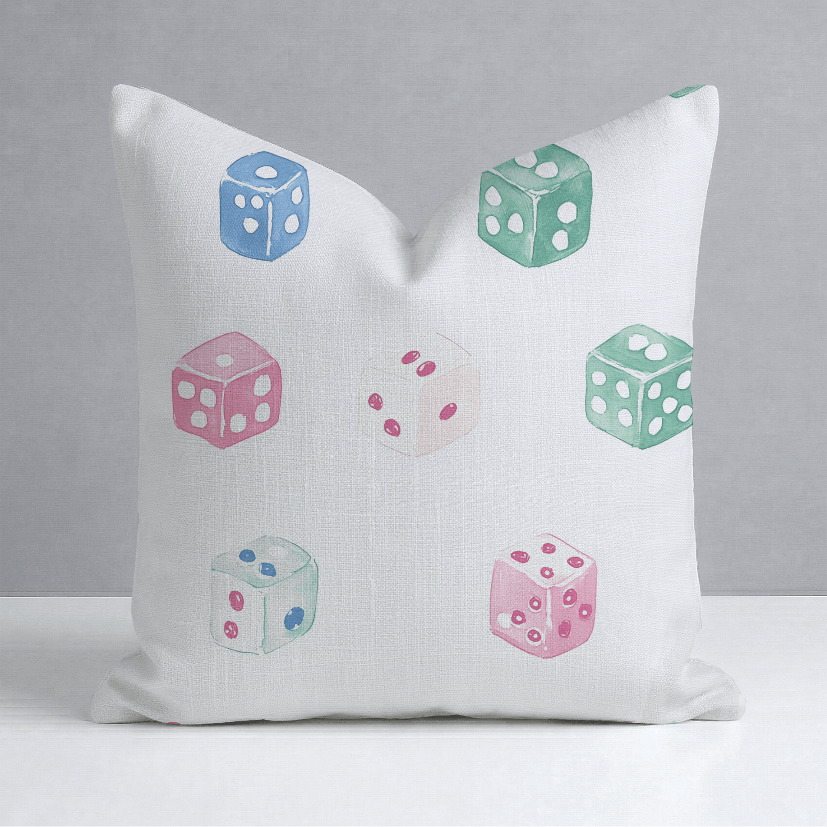 Lucky Dice Throw Pillow - Lemon Park