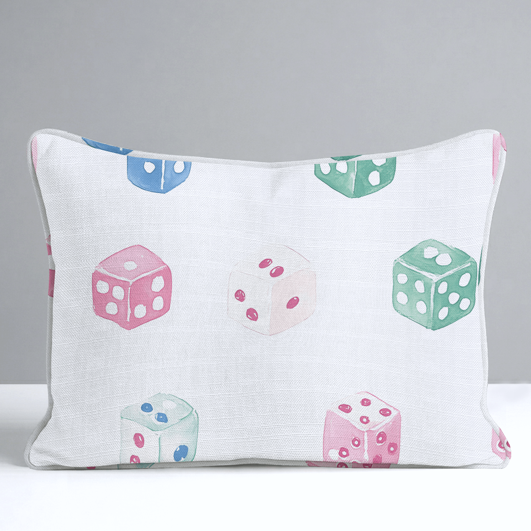 Lucky Dice Throw Pillow - Lemon Park
