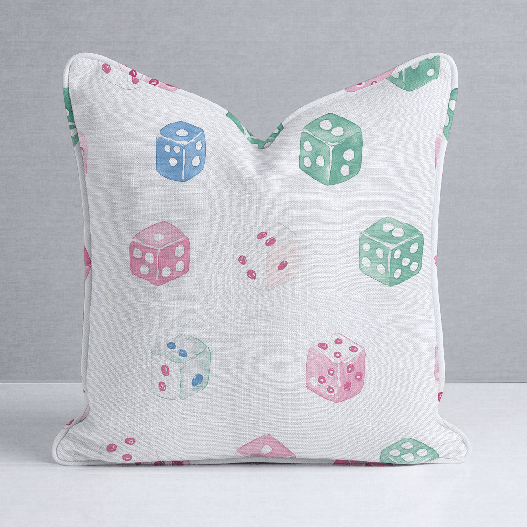 Lucky Dice Throw Pillow - Lemon Park