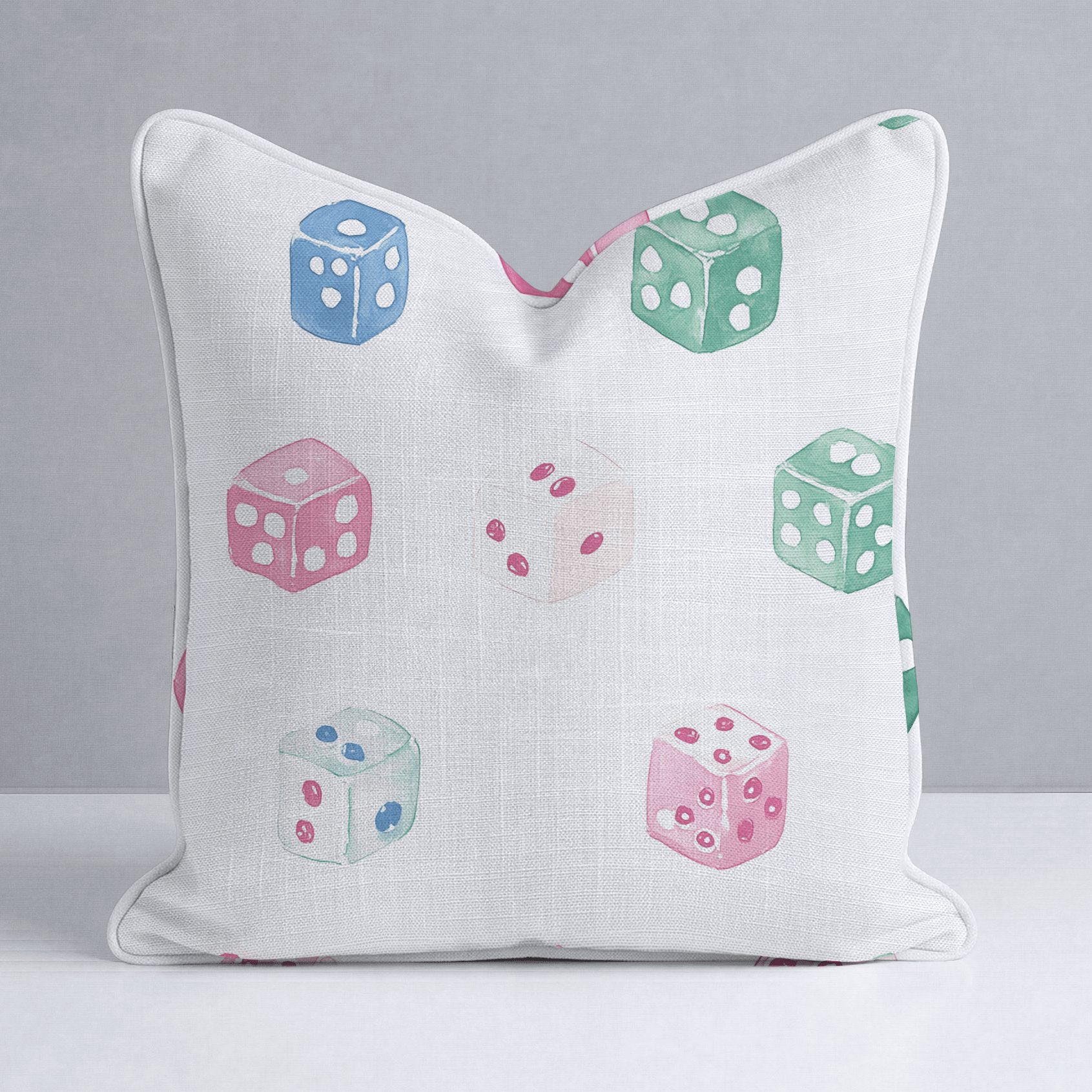 Lucky Dice Throw Pillow - Lemon Park
