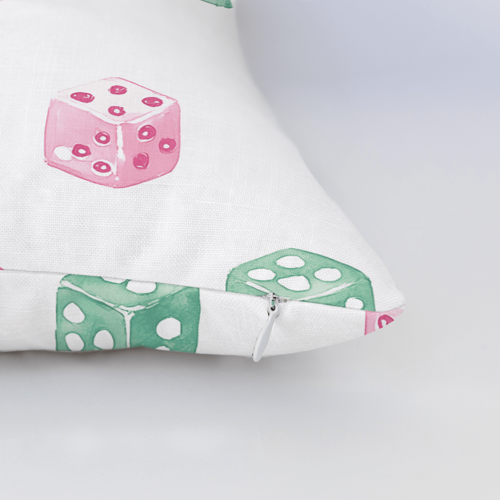 Lucky Dice Throw Pillow - Lemon Park