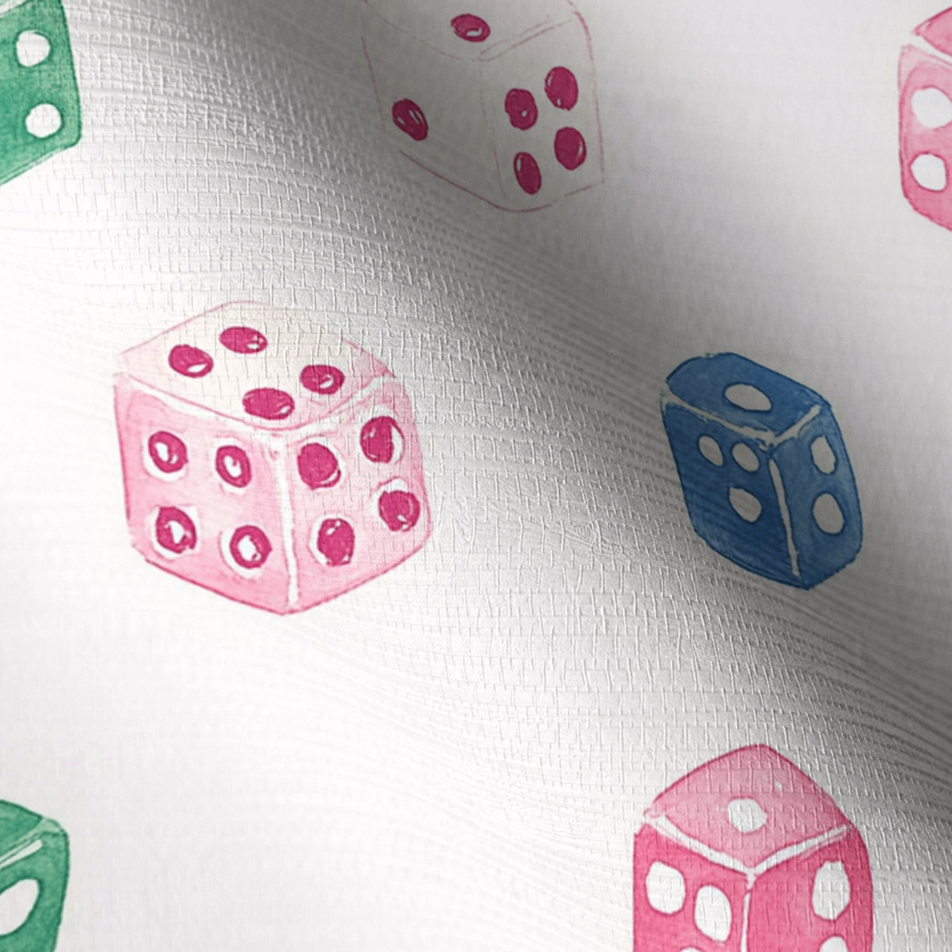Lucky Dice Faux Grasscloth Wallpaper