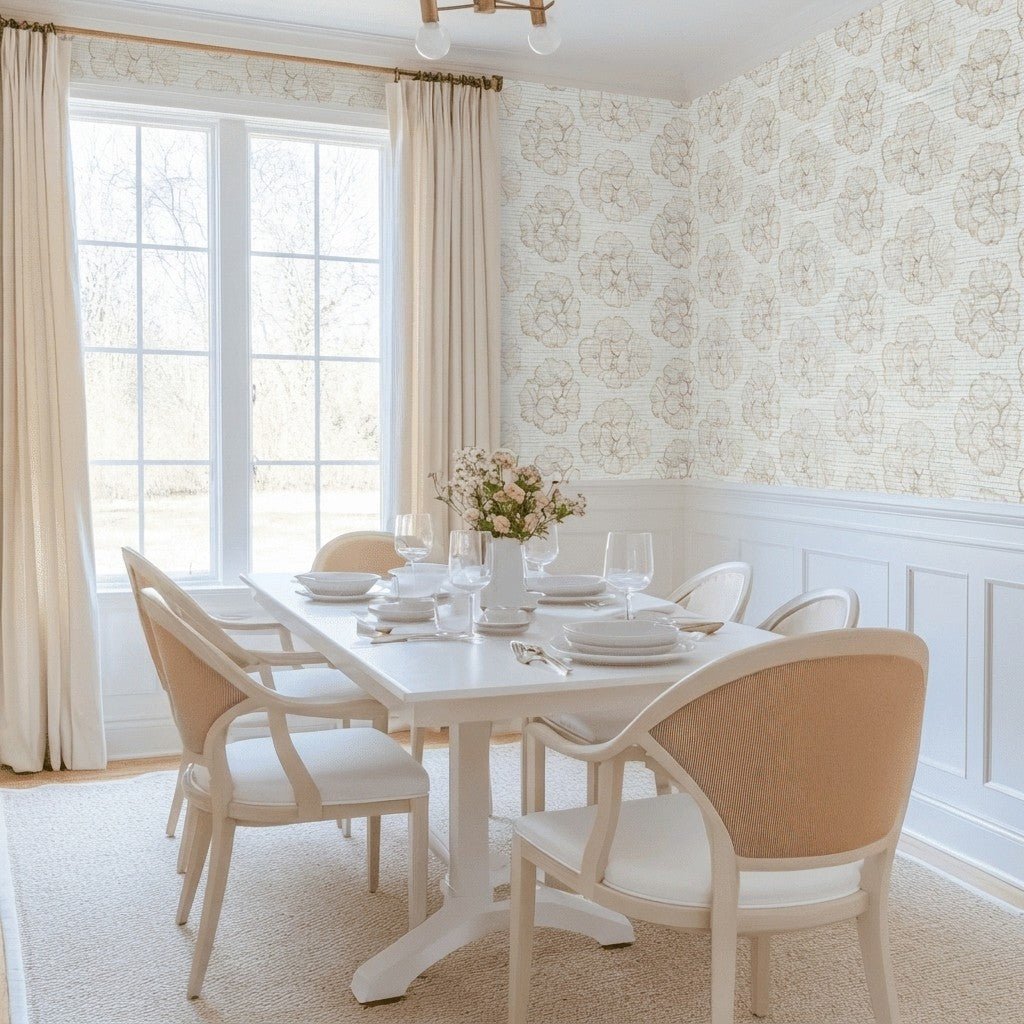 Lyra Faux Grasscloth Wallpaper - Lemon Park