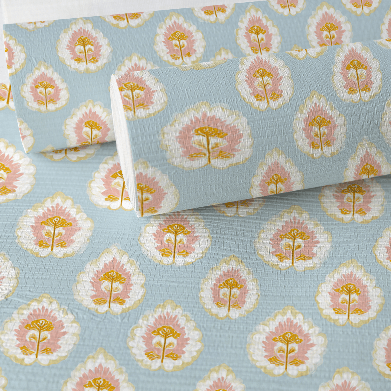 Magnolia Mist Faux Grasscloth Wallpaper - Lemon Park