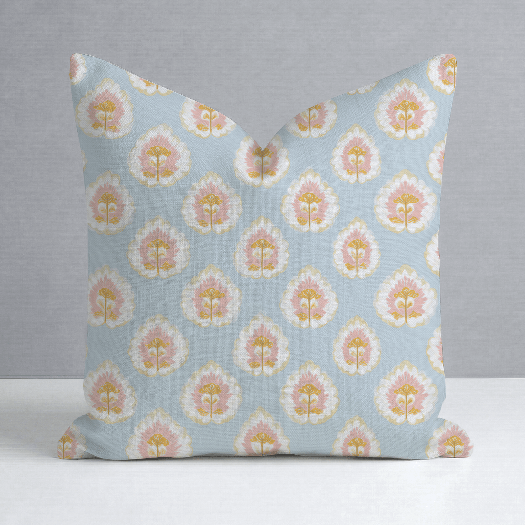 Magnolia Mist Throw Pillow - Lemon Park