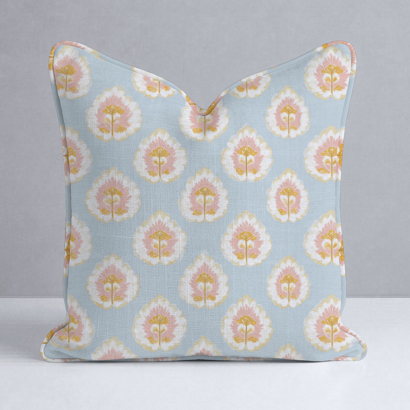 Magnolia Mist Throw Pillow - Lemon Park