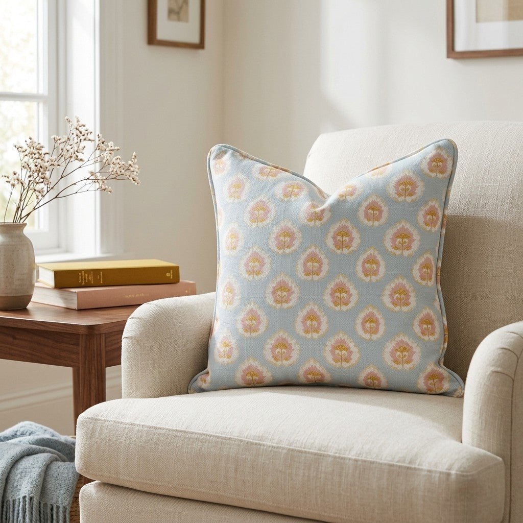 Magnolia Mist Throw Pillow - Lemon Park