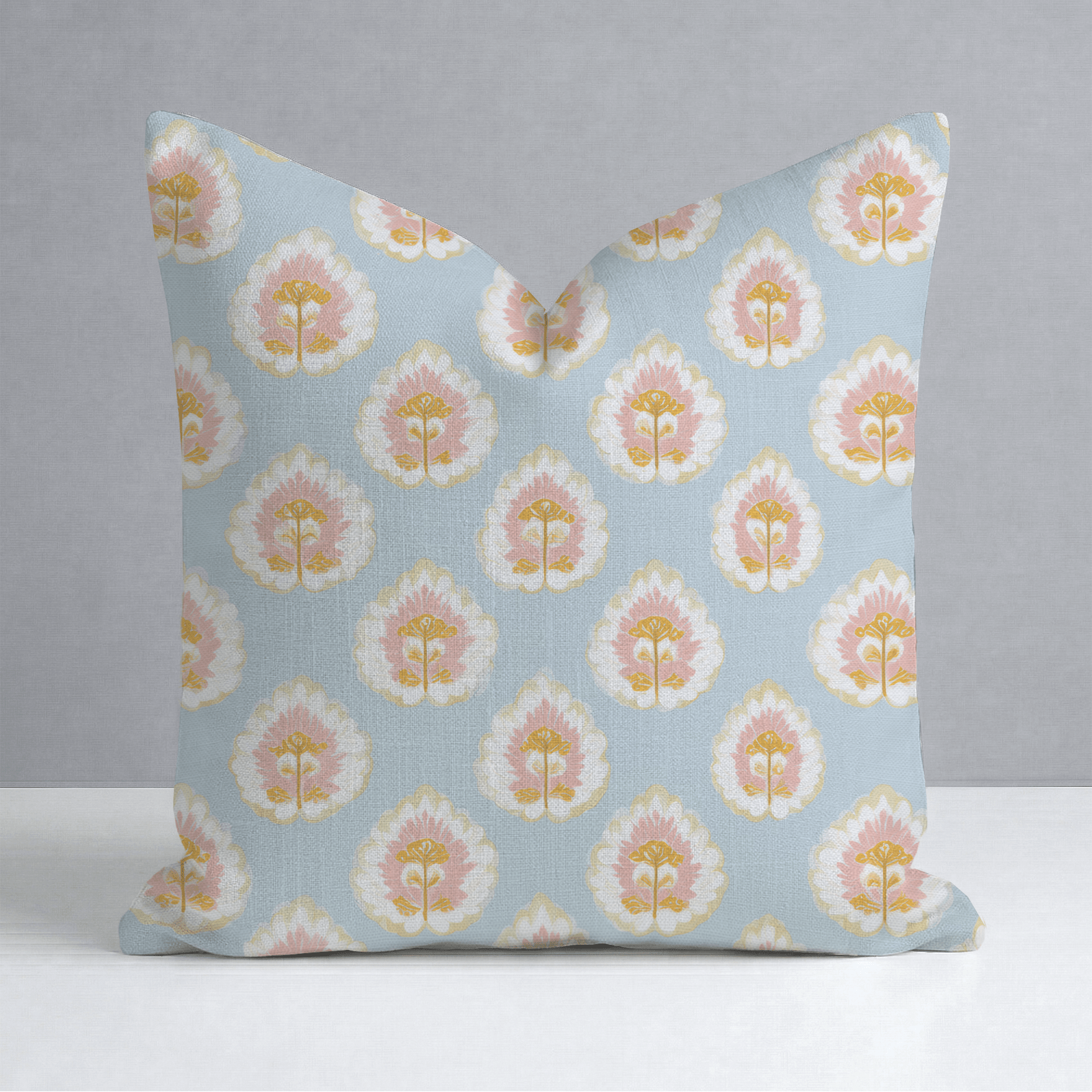 Magnolia Mist Throw Pillow - Lemon Park