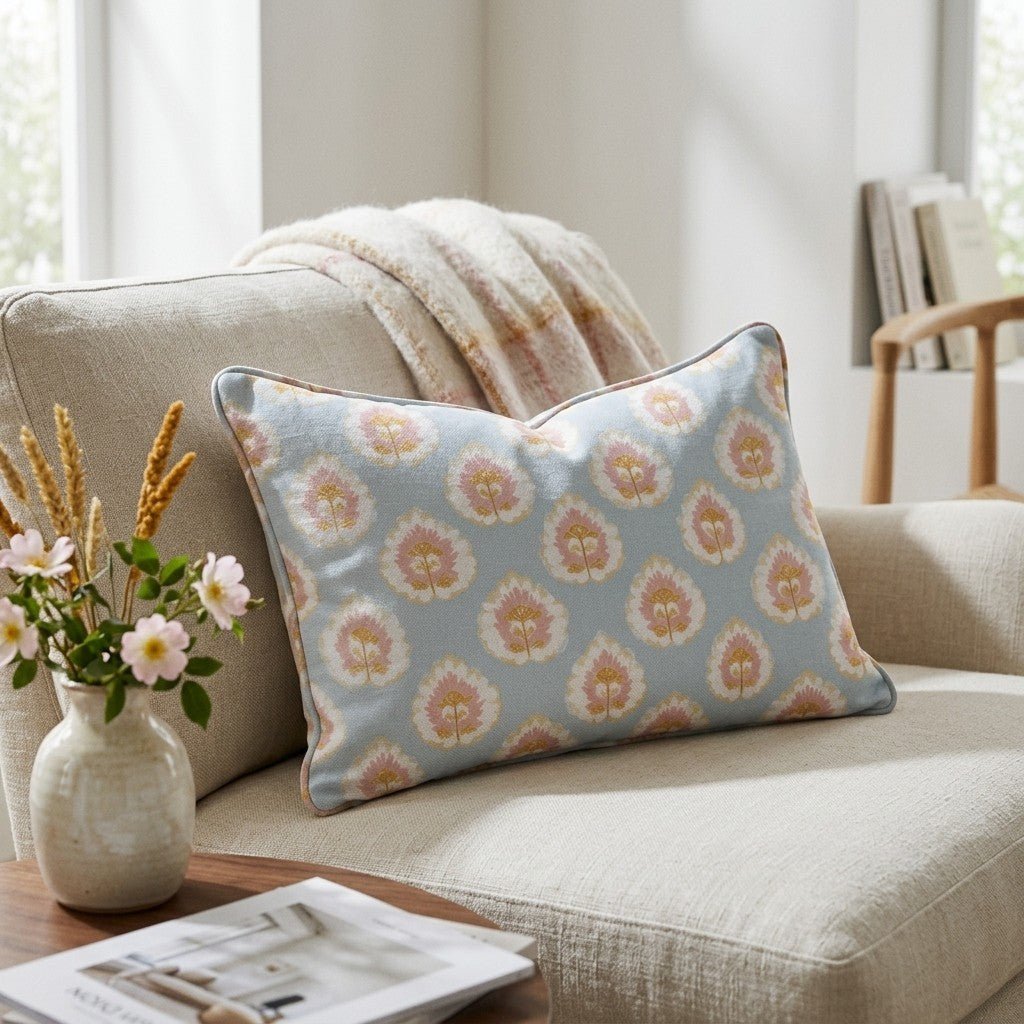 Magnolia Mist Throw Pillow - Lemon Park