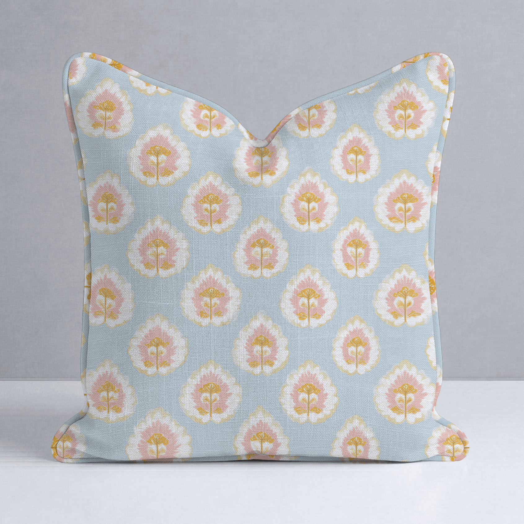 Magnolia Mist Throw Pillow - Lemon Park