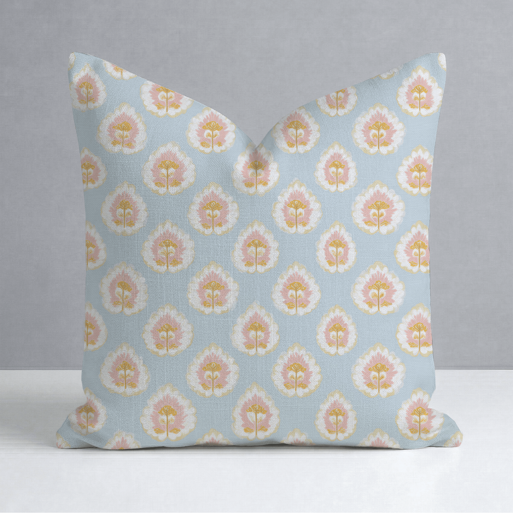 Magnolia Mist Throw Pillow - Lemon Park