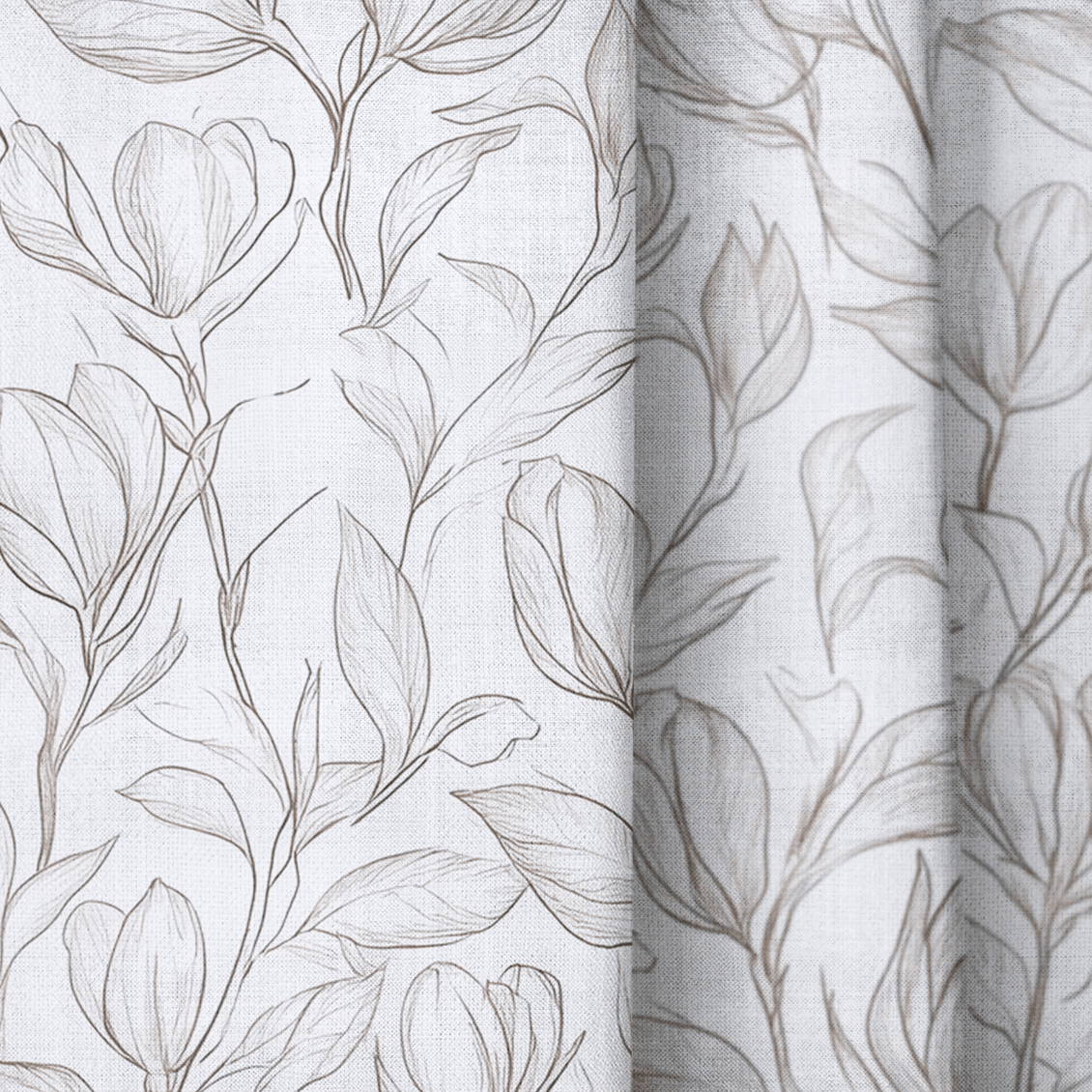 Magnolia Sketch - Drapery - Lemon Park