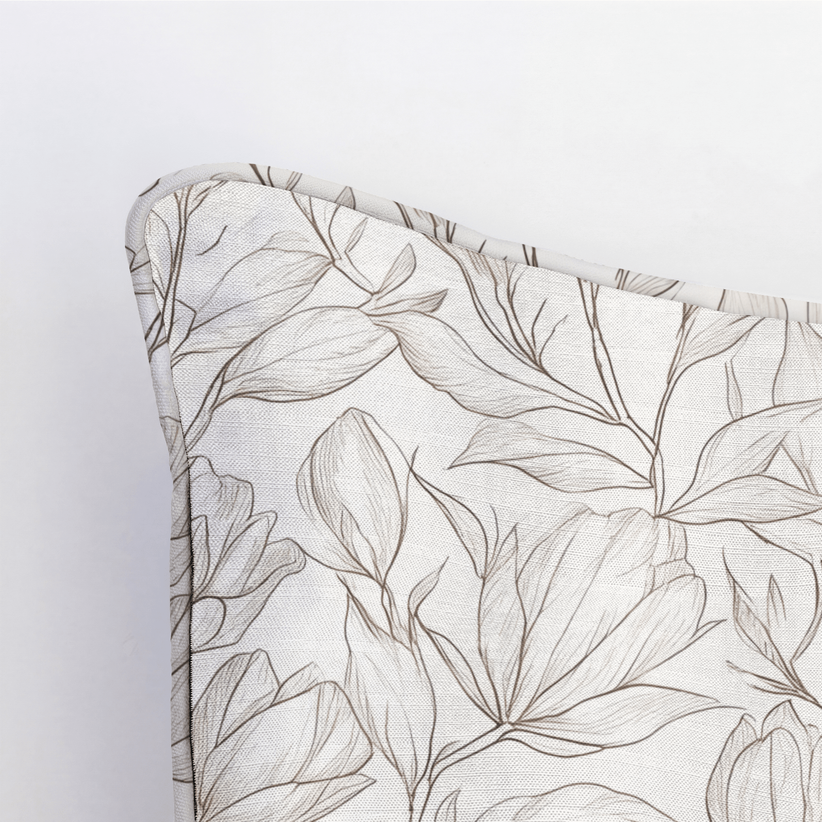 Magnolia Sketch Throw Pillow - Lemon Park