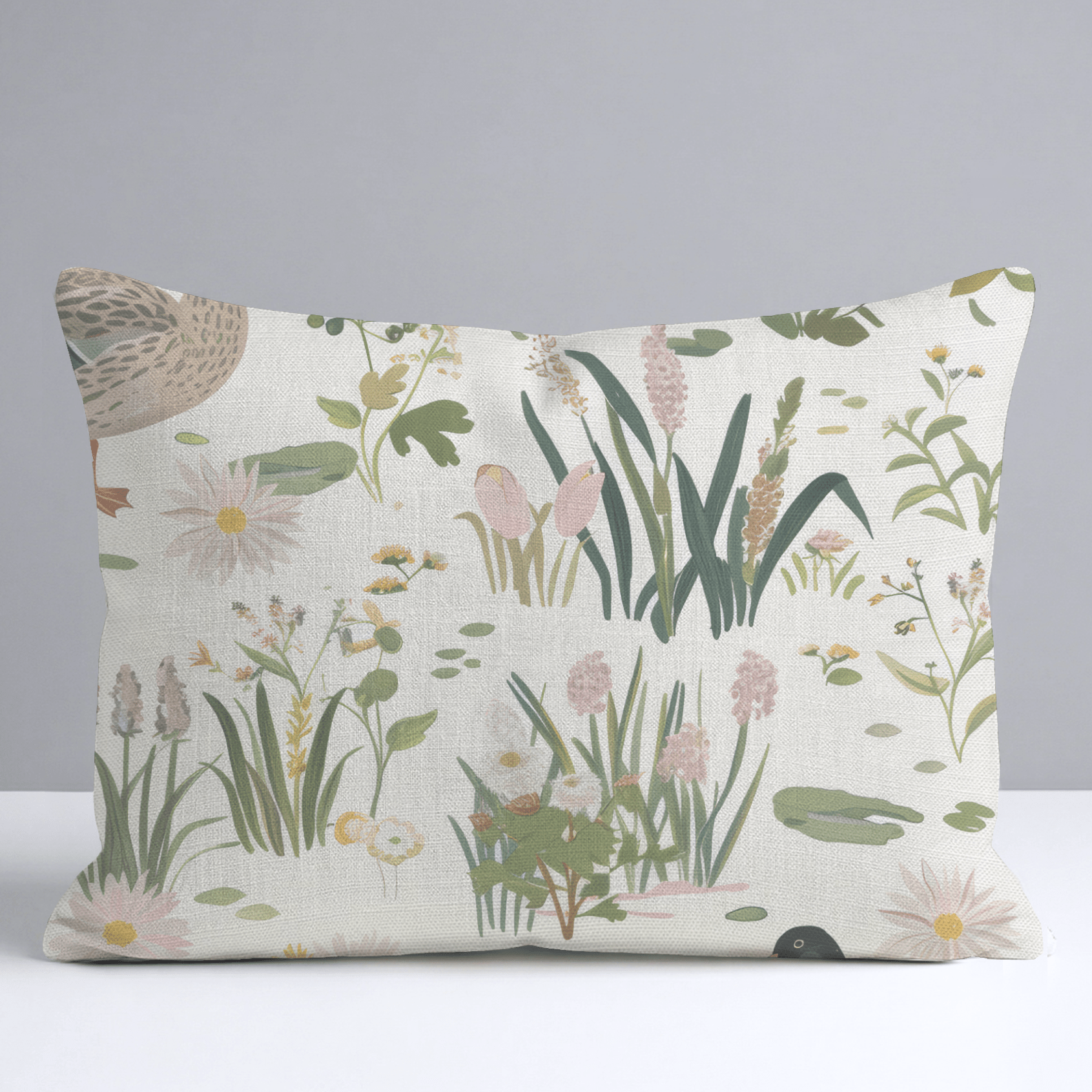Mallard Meadow Throw Pillow - Lemon Park