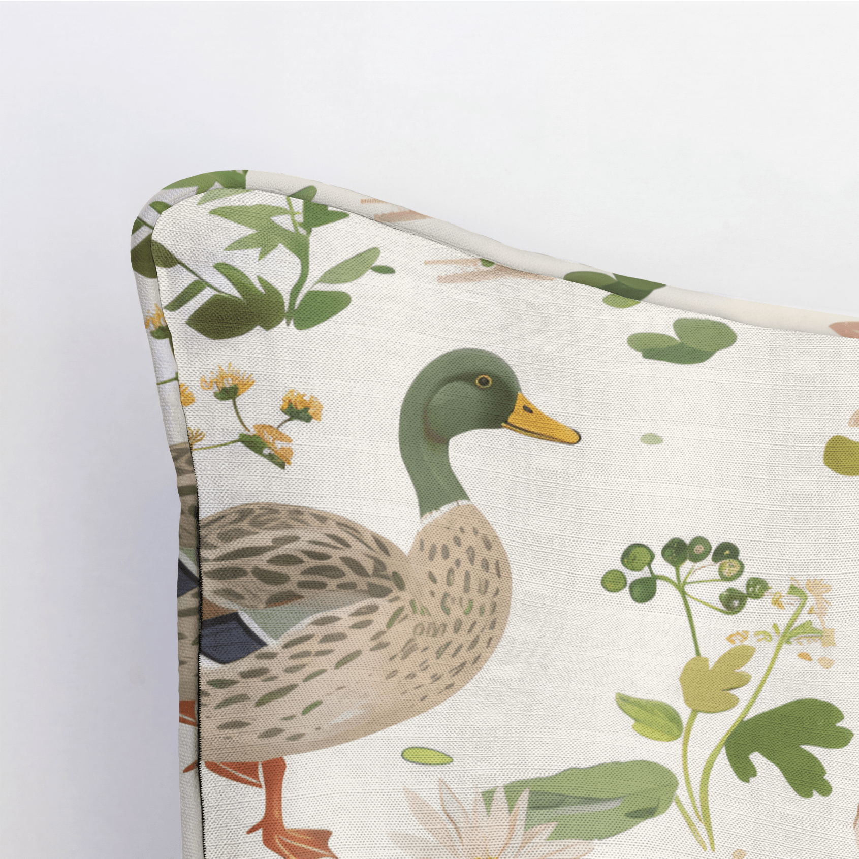 Mallard Meadow Throw Pillow - Lemon Park