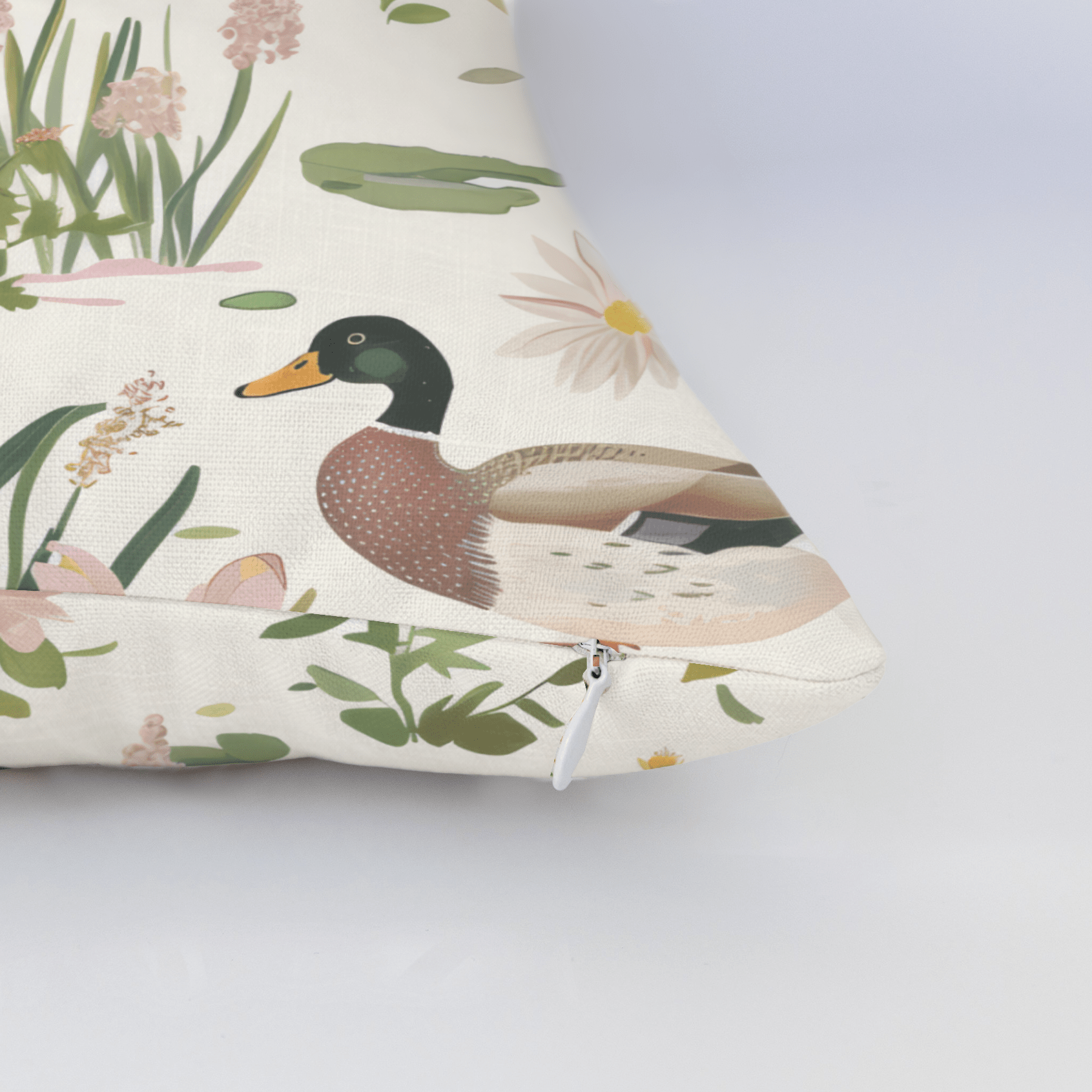 Mallard Meadow Throw Pillow - Lemon Park