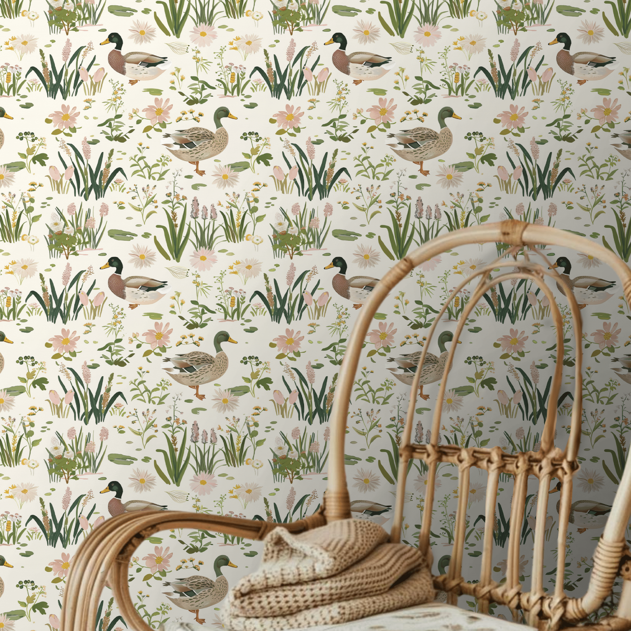 Mallard Meadow Wallpaper - Lemon Park