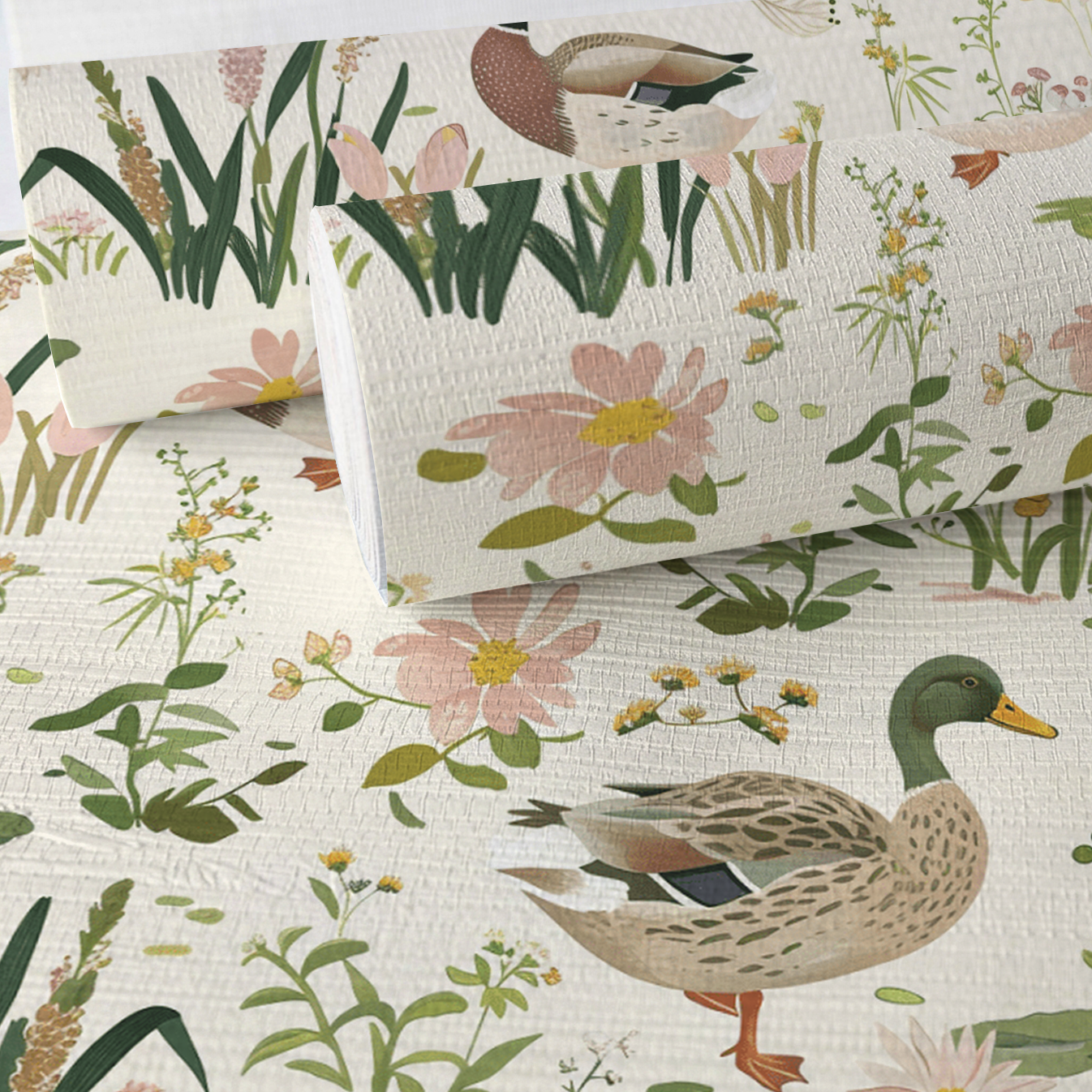 Mallard Meadow Faux Grasscloth Wallpaper