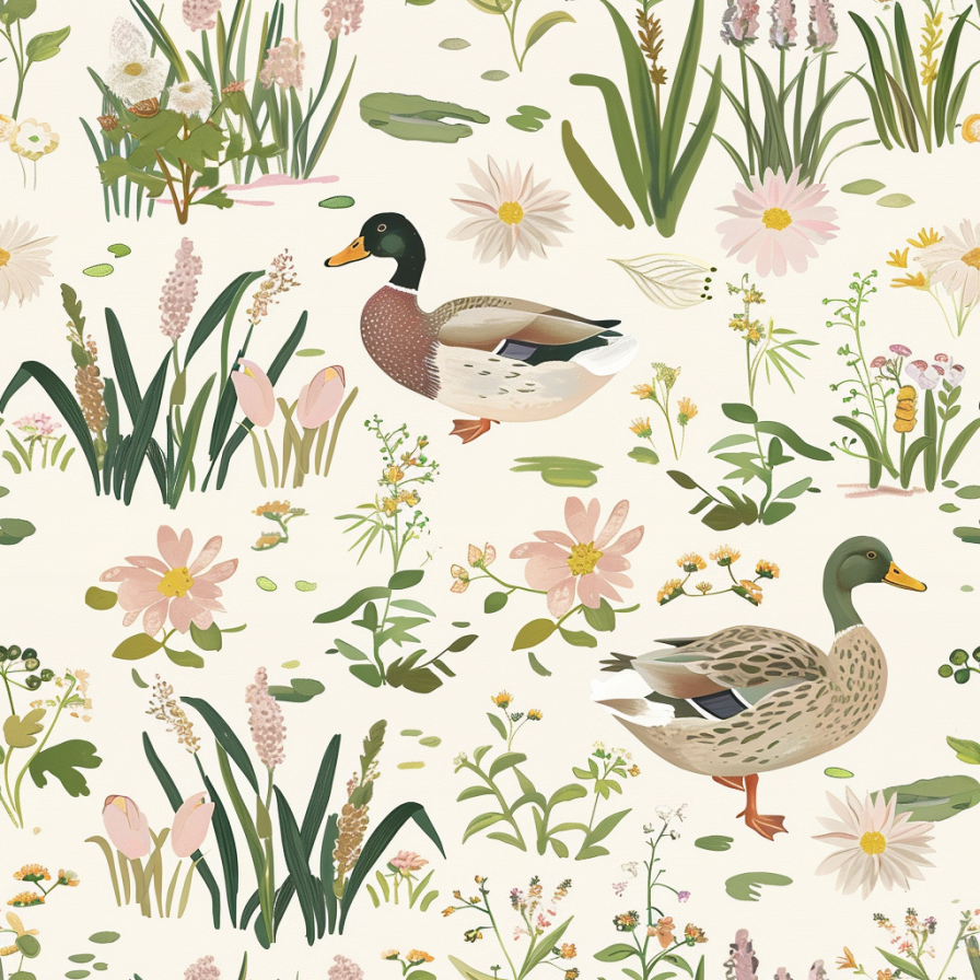 Mallard Meadow Wallpaper