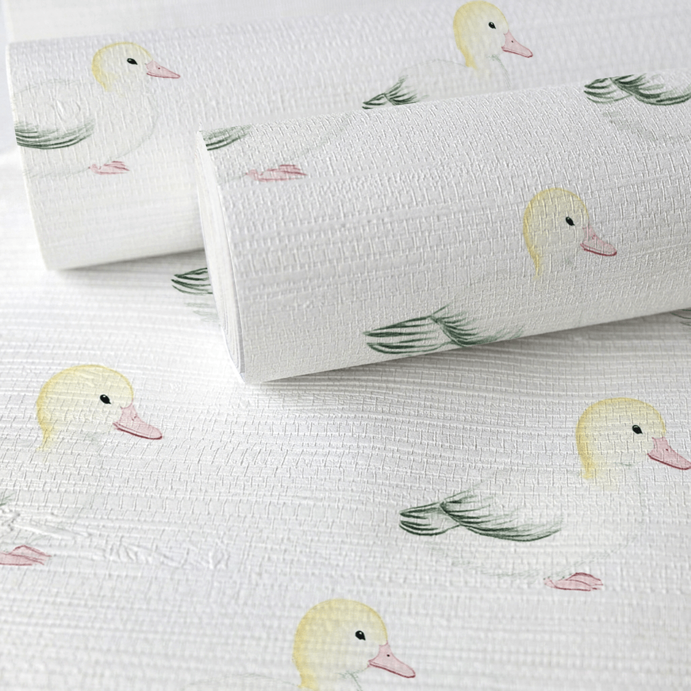Mallards Faux Grasscloth Wallpaper - Lemon Park