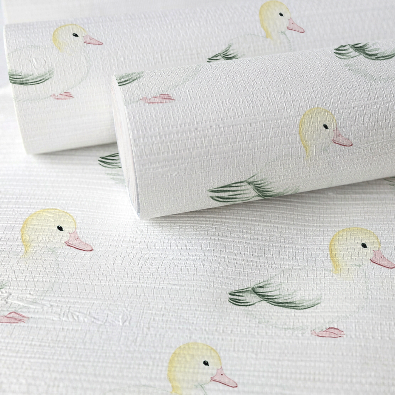 Mallards Faux Grasscloth Wallpaper