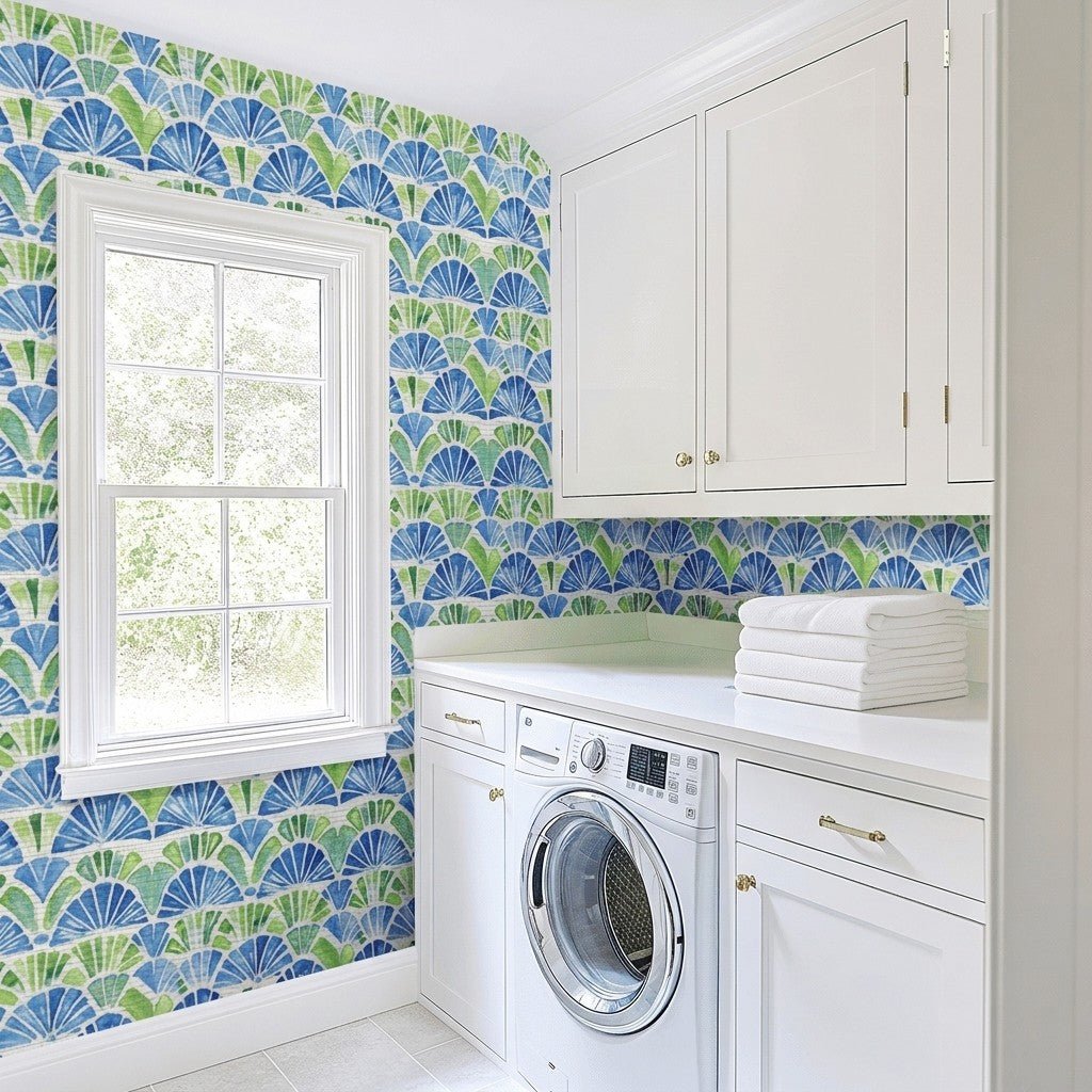 Mallory Faux Grasscloth Wallpaper - Lemon Park