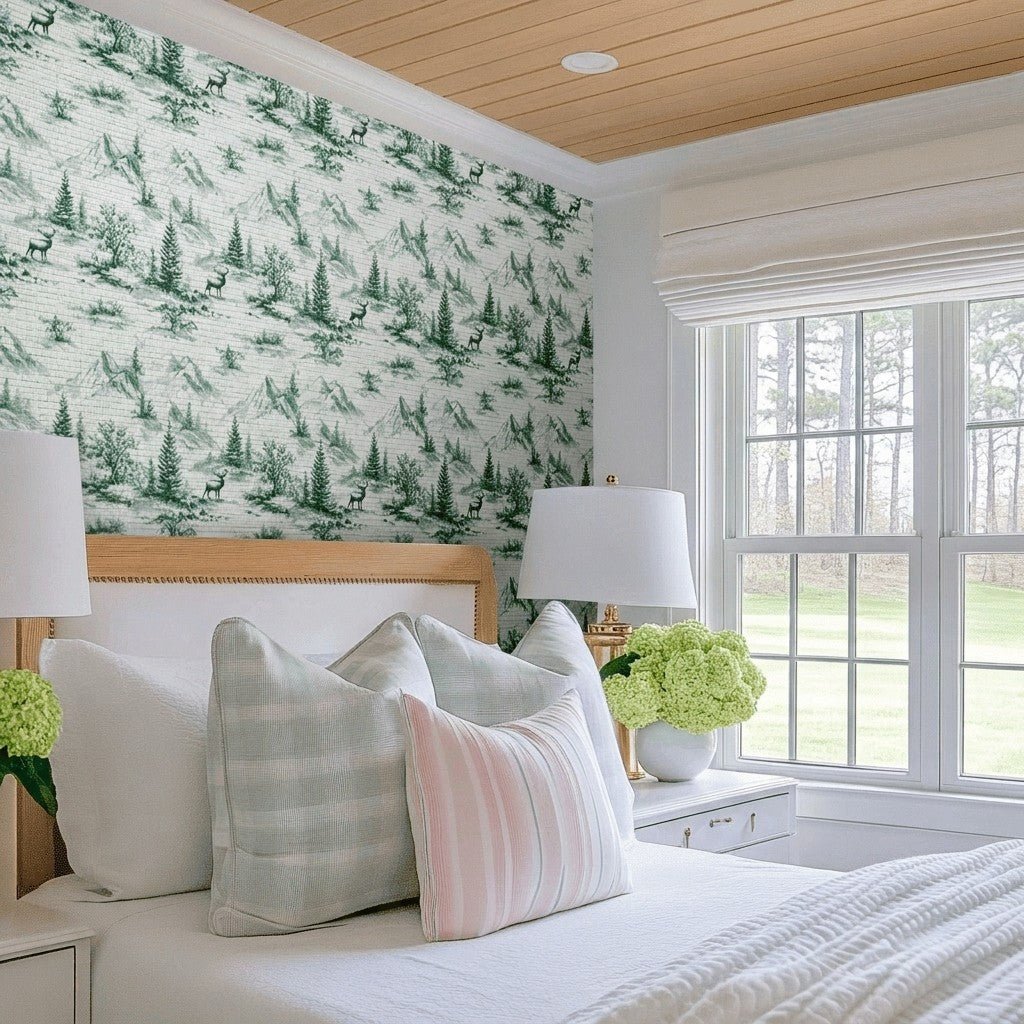 Mammoth Faux Grasscloth Wallpaper - Lemon Park