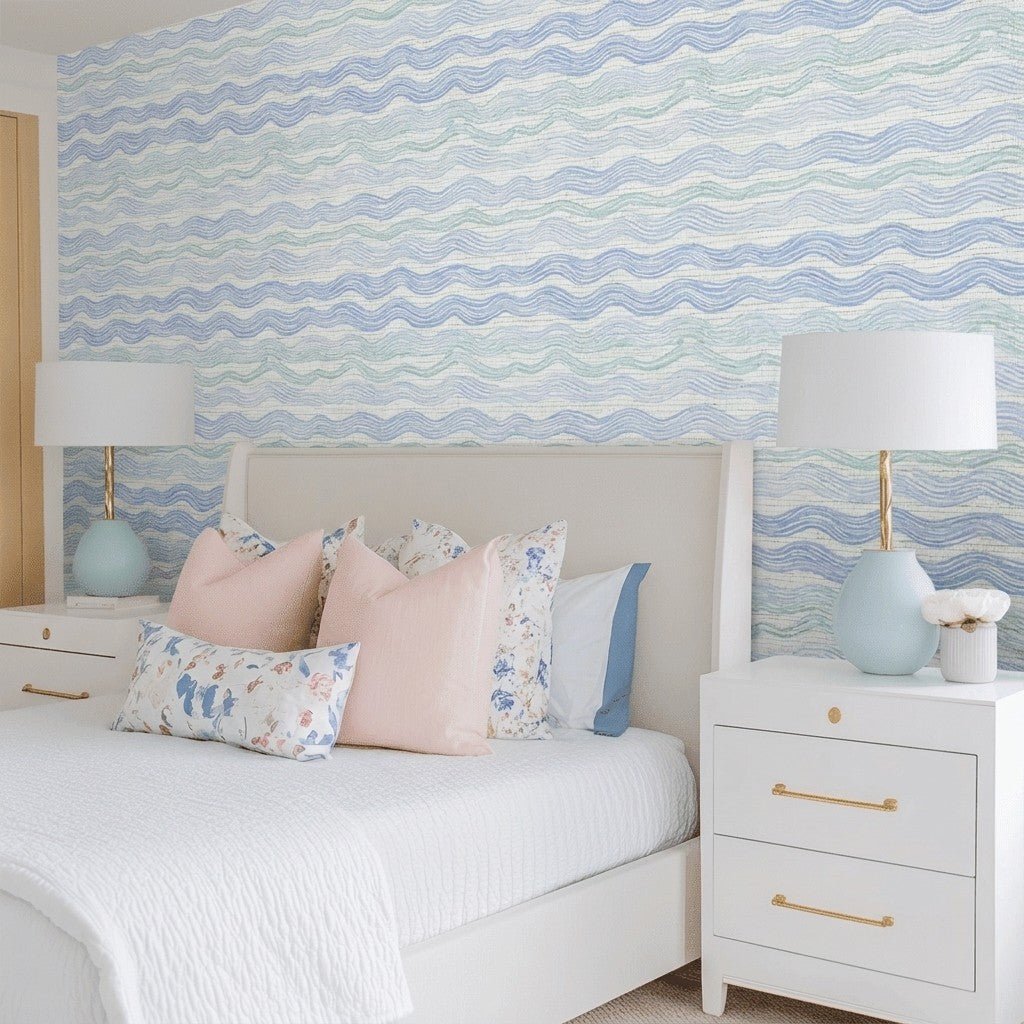 Marcus Faux Grasscloth Wallpaper - Lemon Park