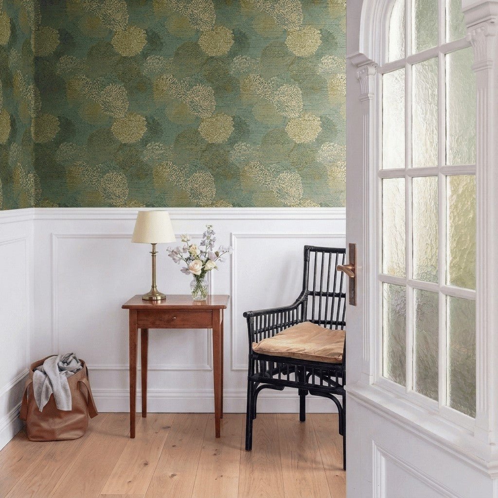 Maren Faux Grasscloth Wallpaper - Lemon Park