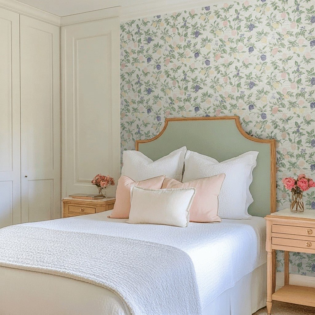 Mariana Faux Grasscloth Wallpaper - Lemon Park