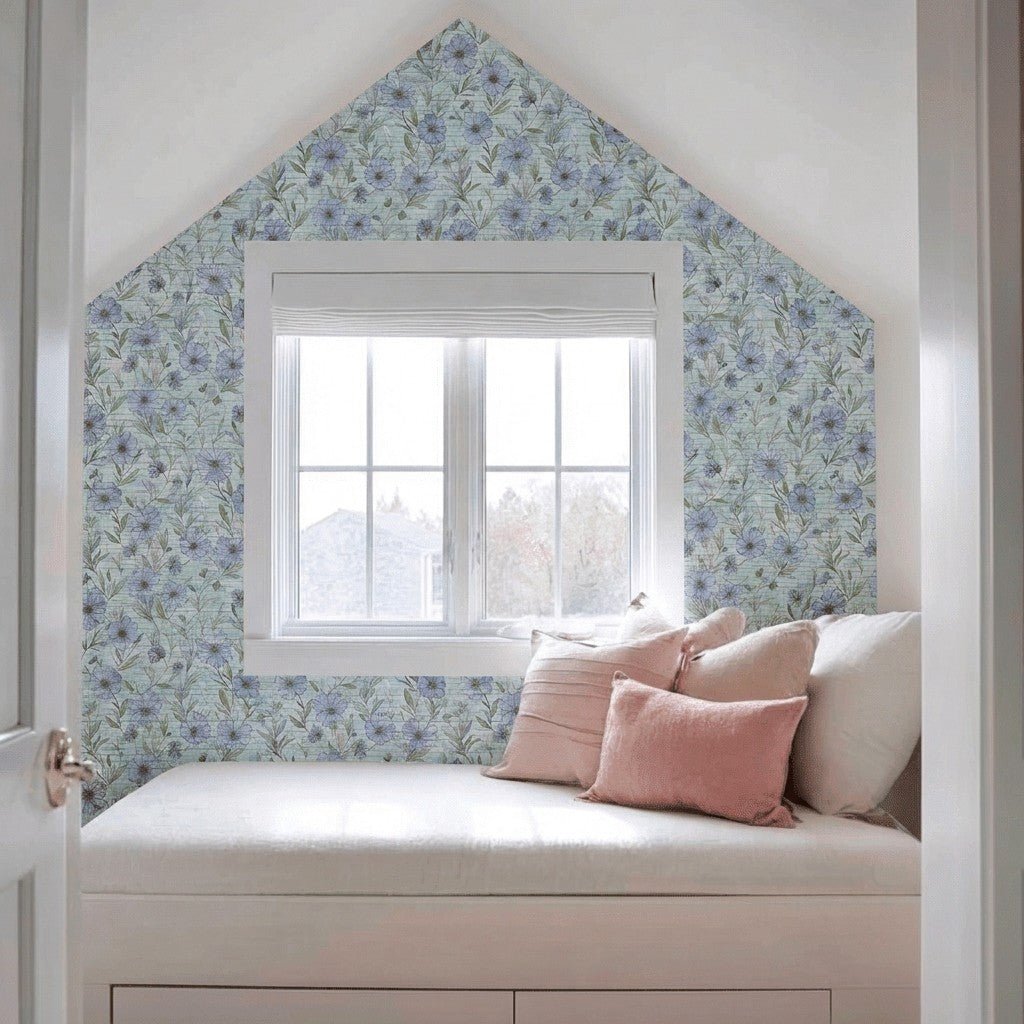 Marin Faux Grasscloth Wallpaper - Lemon Park