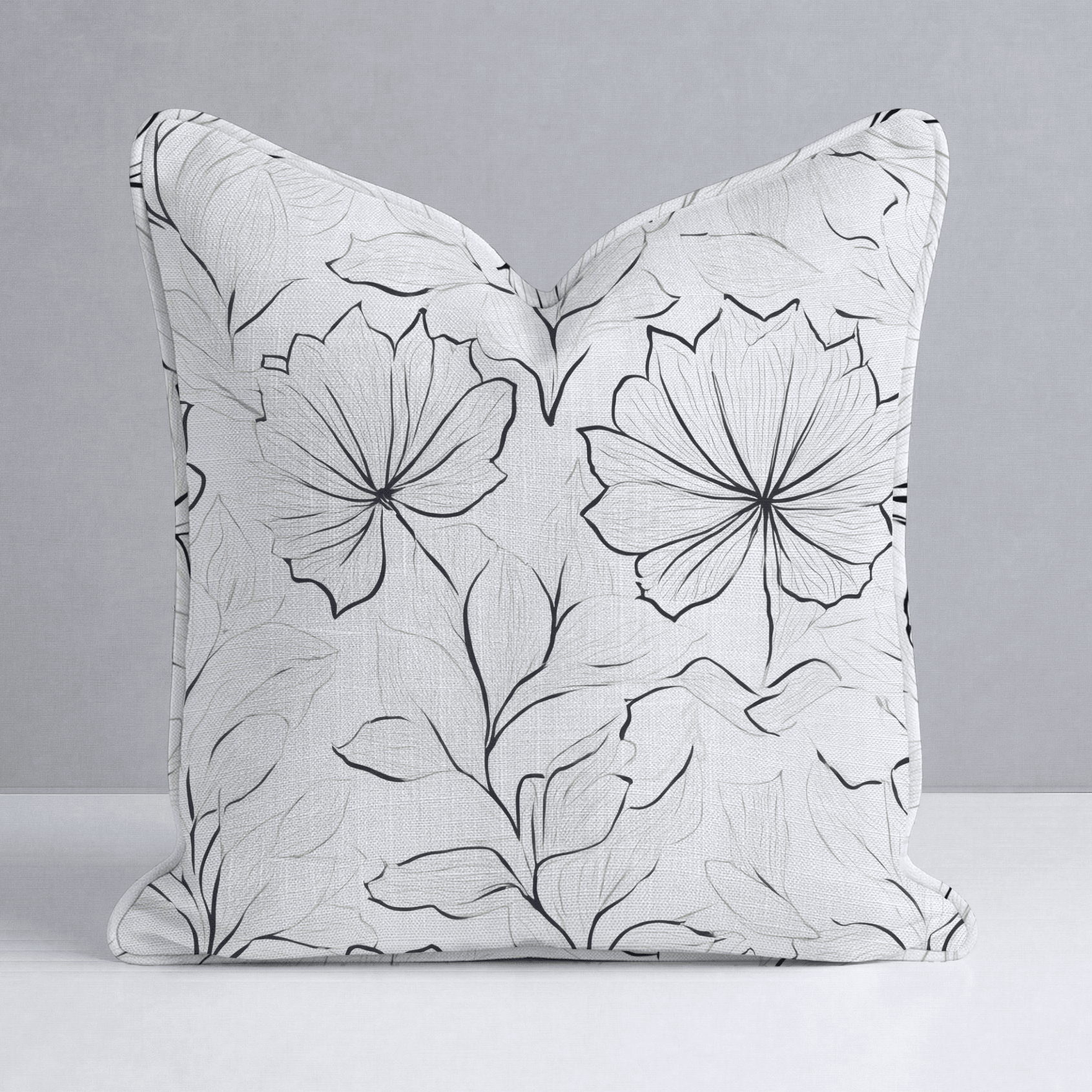 Marshmellow Field Throw Pillow - Lemon Park
