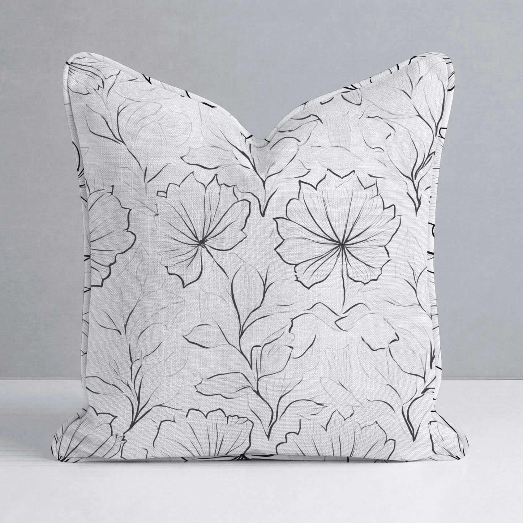 Marshmellow Field Throw Pillow - Lemon Park