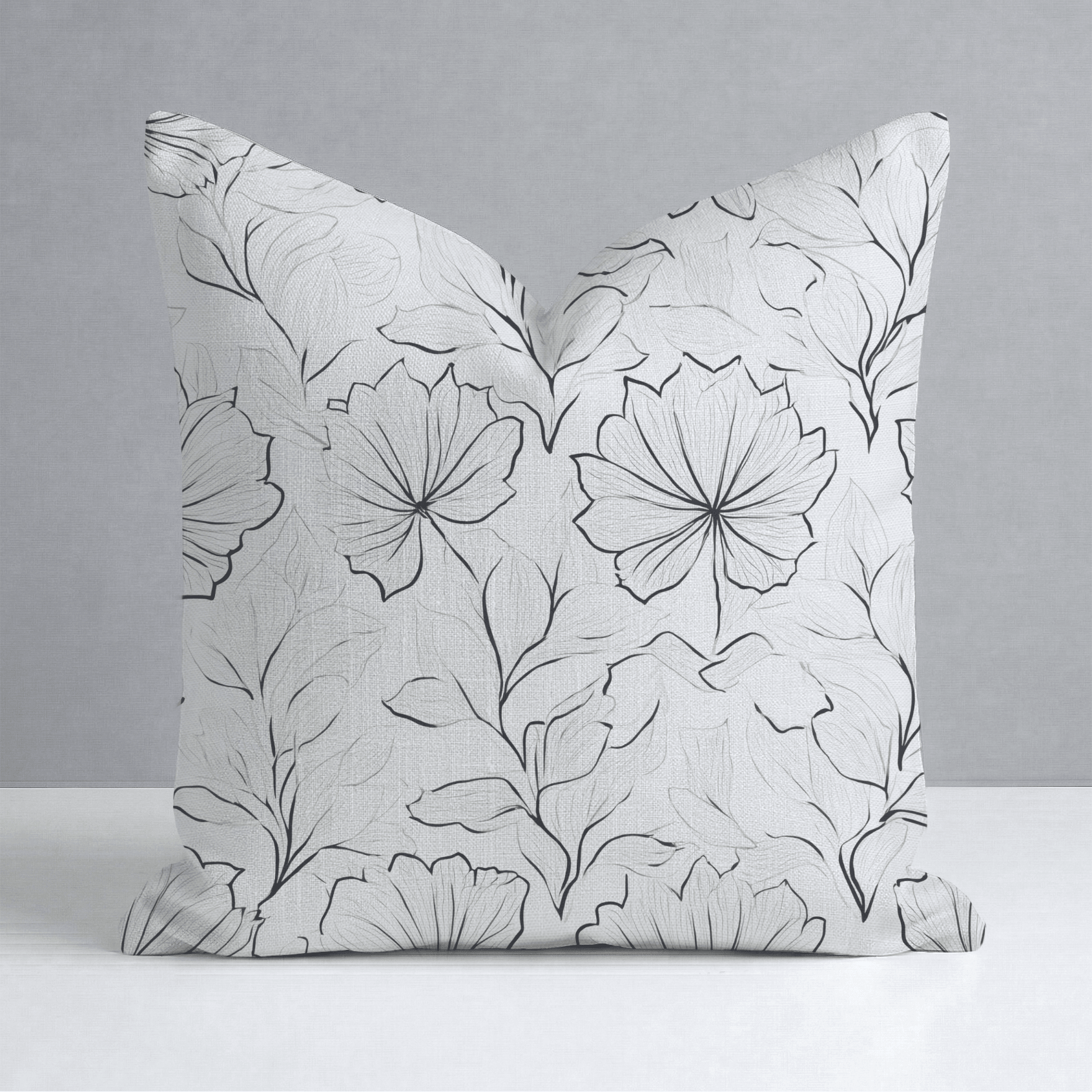Marshmellow Field Throw Pillow - Lemon Park