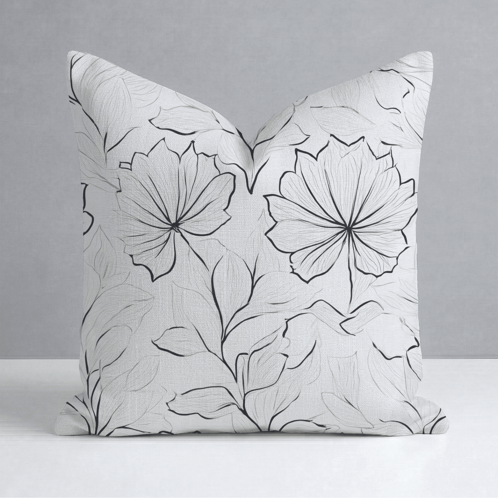 Marshmellow Field Throw Pillow - Lemon Park