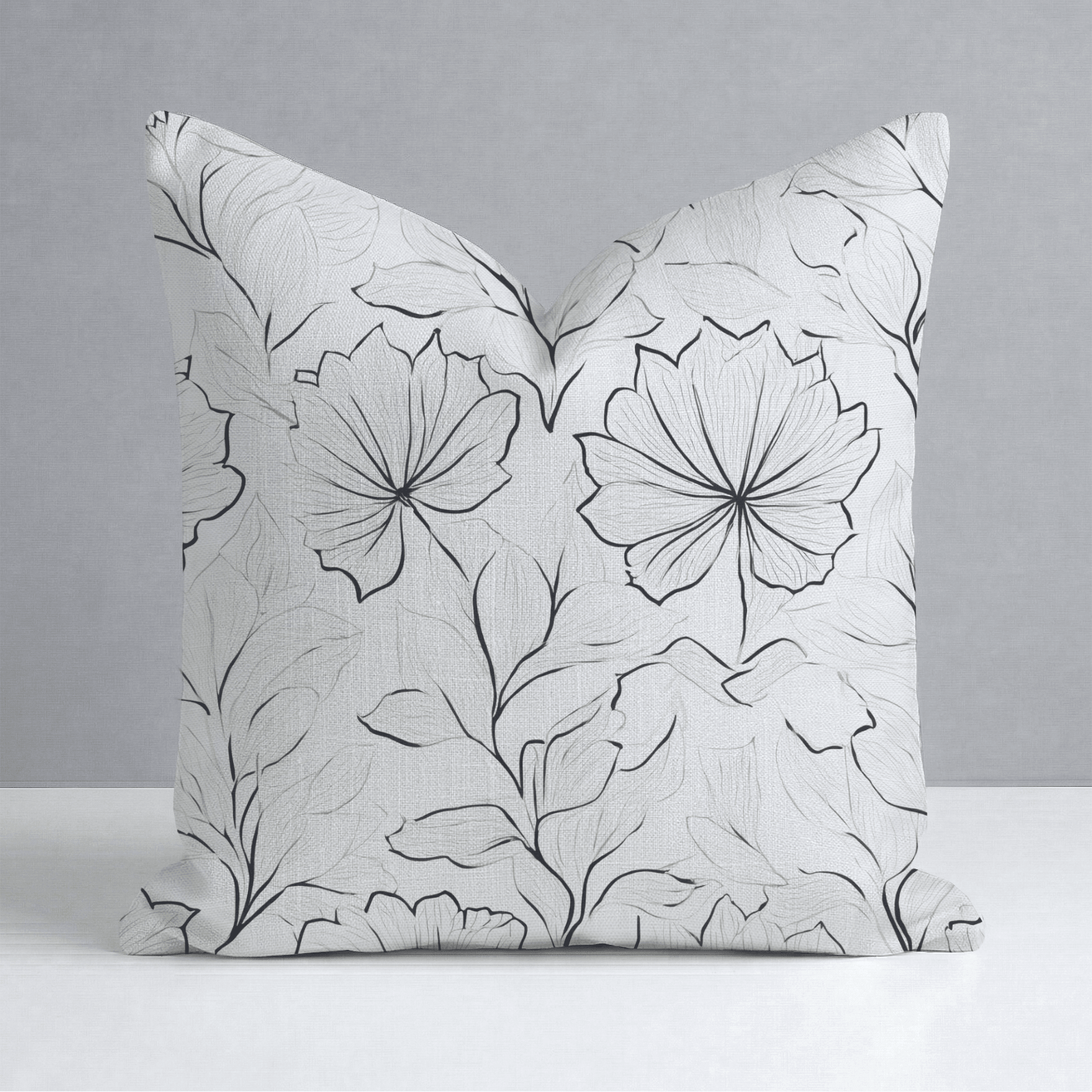 Marshmellow Field Throw Pillow - Lemon Park