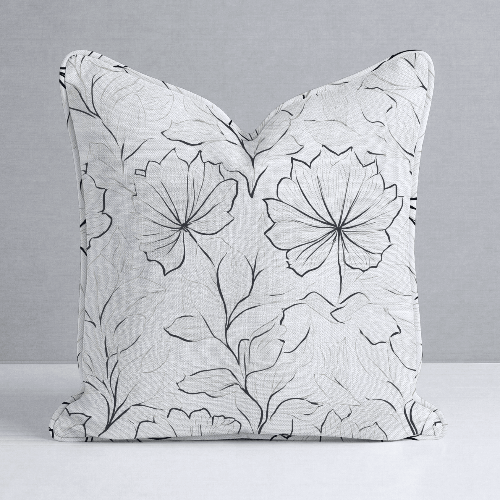 Marshmellow Field Throw Pillow - Lemon Park
