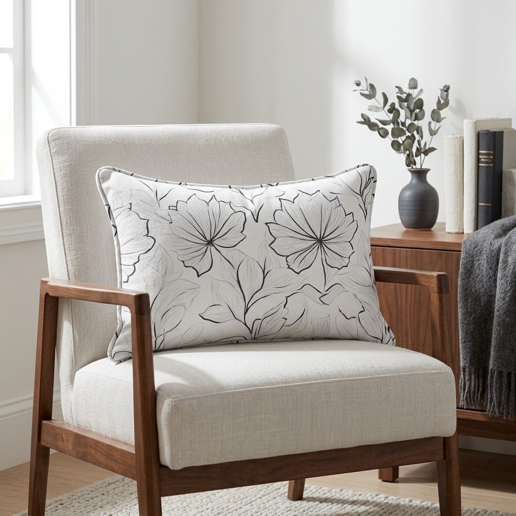Marshmellow Field Throw Pillow - Lemon Park