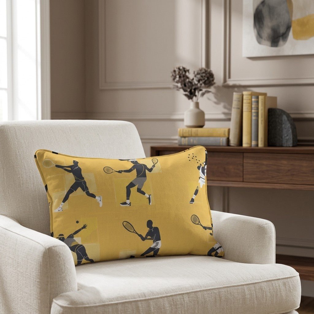 Matchpoint Throw Pillow - Lemon Park