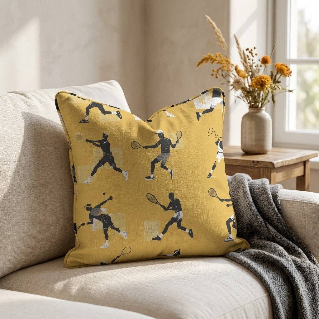 Matchpoint Throw Pillow - Lemon Park